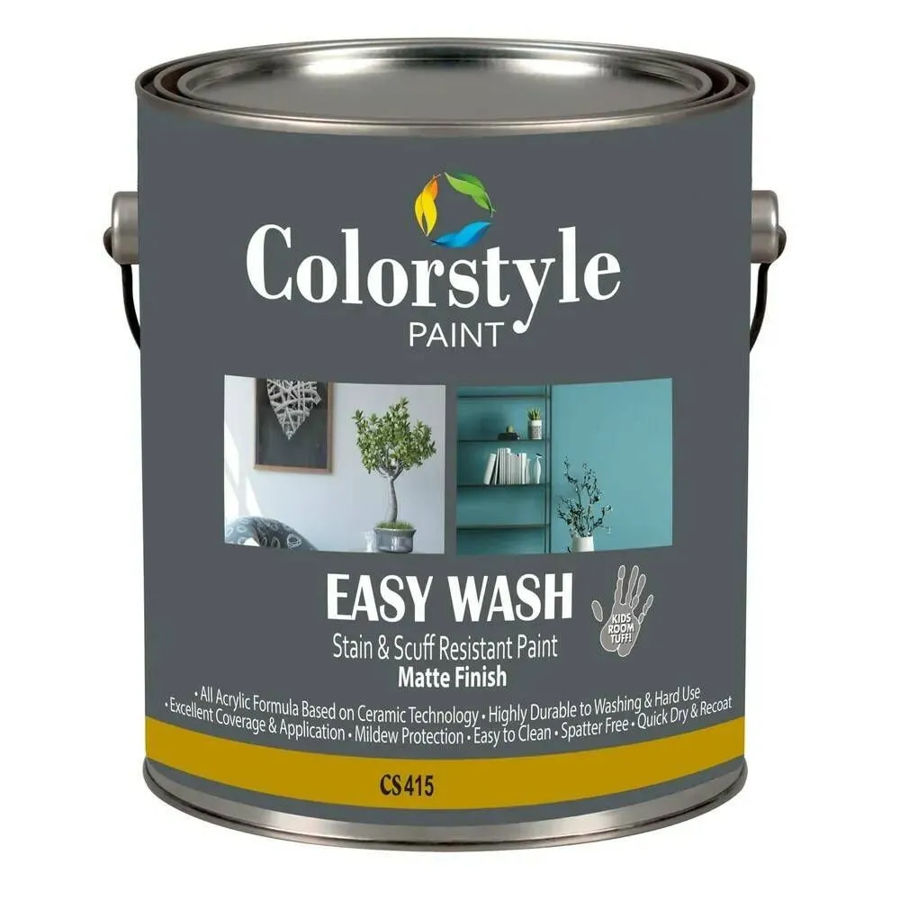 Матовая краска CS415 COLORSTYLE EASY WASH STAIN & SCUFF RESISTANT PAINT MATTE FINISH
