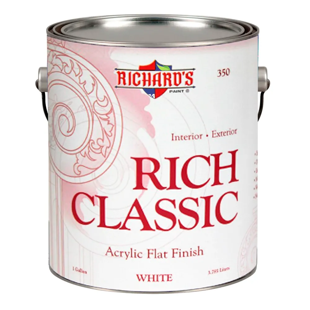 Американская, матовая краска RICH CLASSIC FLAT ACRYLIC для внутренних и наружных работ
